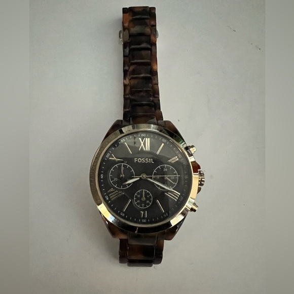 Fossil Accessories - Fossil Black and Brown Chronograph Watch